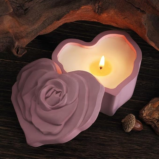 Concrete Heart Scented Candles